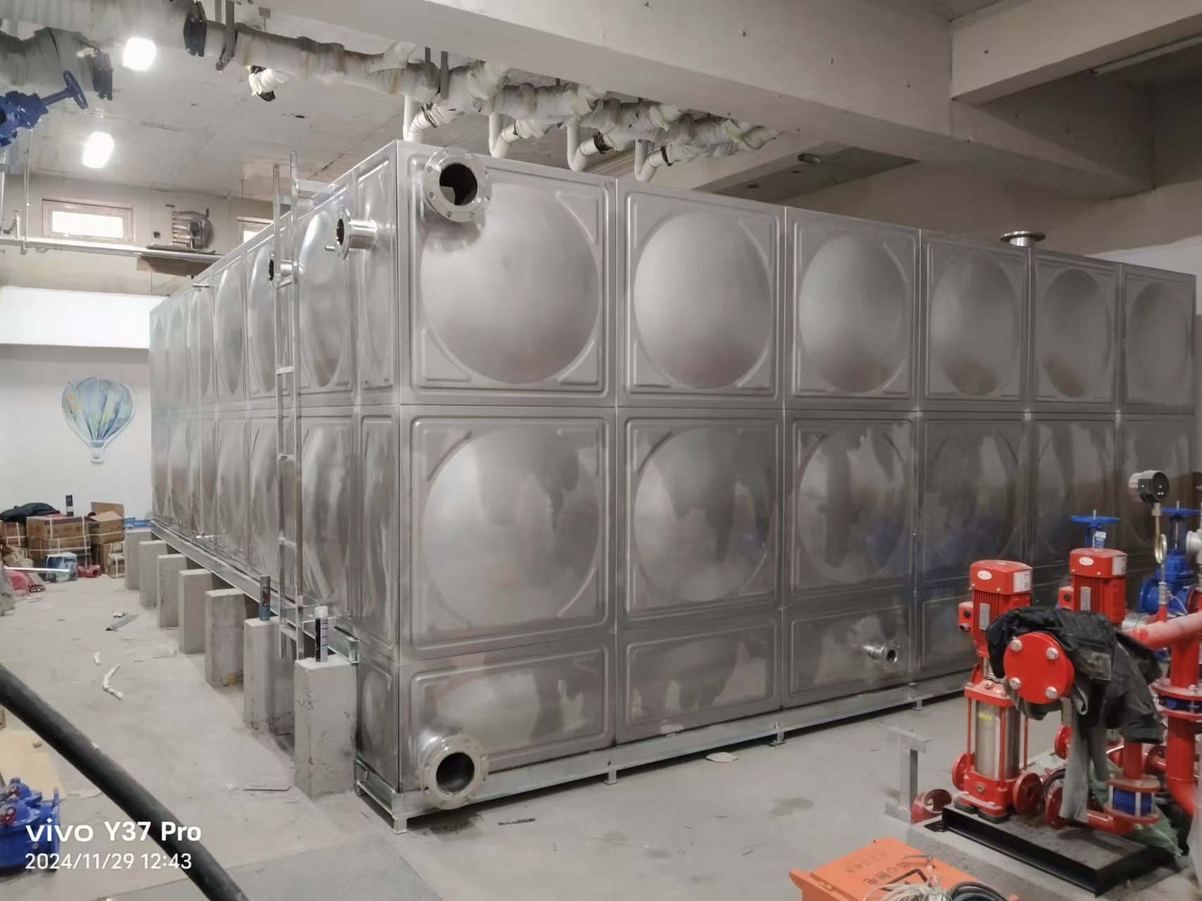 High Strength Welded Stainless Steel Water Tank 1-1000 Cubic Meter