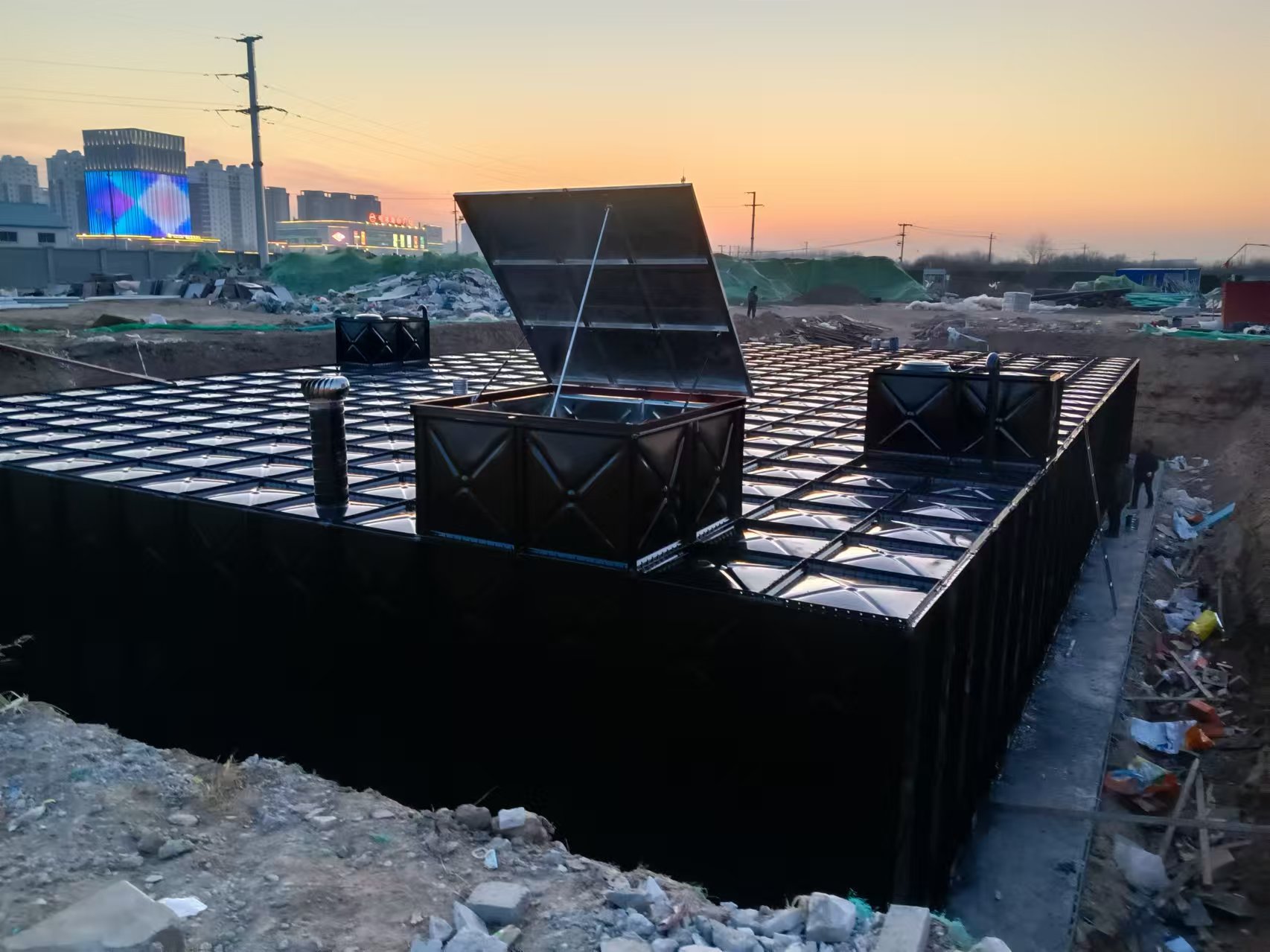 Buried Water Tank